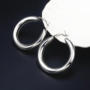 (BI) silver ring earrings